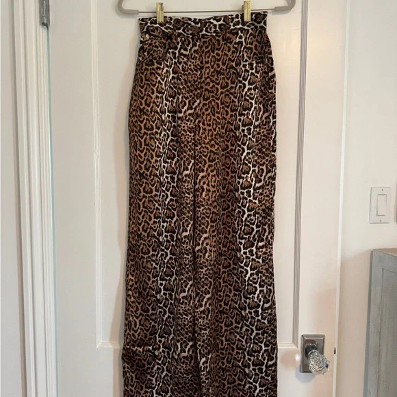 Ena Pelly for Anthropologie Leopard wide leg pants size 2. Perfect for festival - Picture 2 of 4